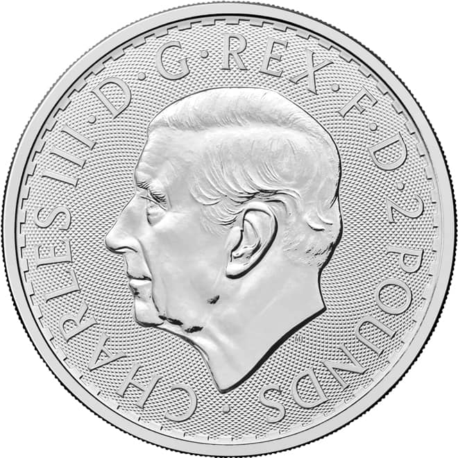 Avers moneda argint Britannia 1 oz Marea Britanie 2026