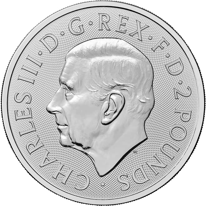 Avers moneda argint Monstrul din Loch Ness 1 oz 2026 Marea Britanie