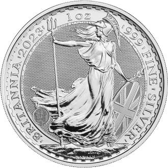 Moneda argint 1 oz Britannia Regina Elisabeta II Marea Britanie 2023