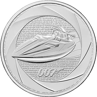 Moneda argint 007 Bond of the 1990 Marea Britanie 1 oz 2025