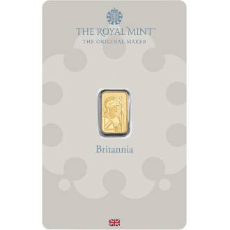 Lingou aur 1 gram The Royal Mint Britannia 999.9 Marea Britanie